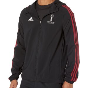 adidas Men's Standard Official Emblem Woven Jacket, Black, X-Large