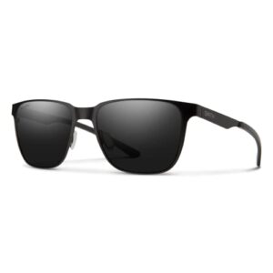 SMITH Optics Lowdown Metal Sunglasses – Performance Sports Active Sunglasses For Running or Everyday Wear – For Men & Women – Black + Black ChromaPop Polarized Lenses