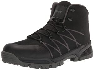 propét men's traverse waterproof hiking boots, black/grey, 11 wide us