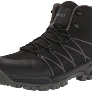 Propét Men's Traverse Waterproof Hiking Boots, Black/Grey, 11 Wide US