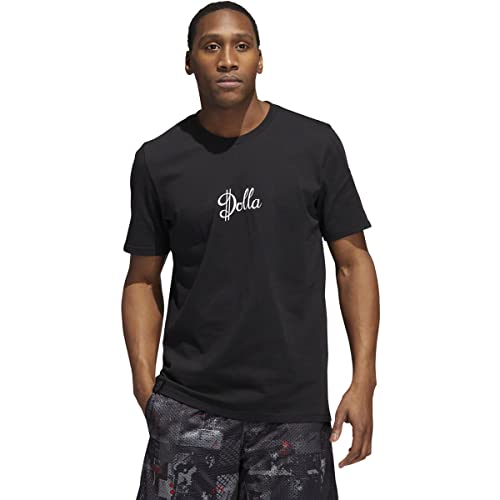 adidas Men's Dame Dolla Tee, Black, Medium