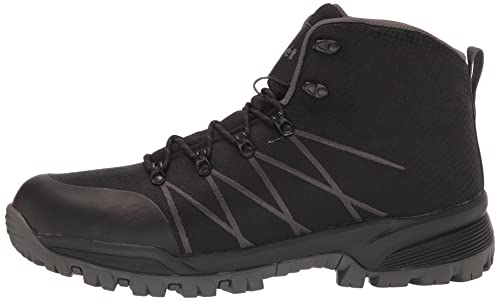 Propét Men's Traverse Waterproof Hiking Boots, Black/Grey, 11 Wide US