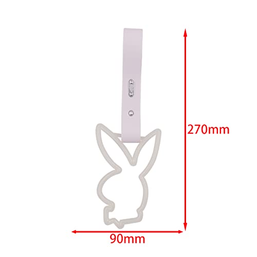 Playboy Bunny Shaped Glow in the Dark Green JDM TSURIKAWA Subway Bus Handle Strap Charm Drift