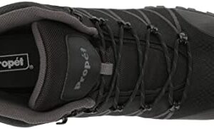 Propét Men's Traverse Waterproof Hiking Boots, Black/Grey, 11 Wide US