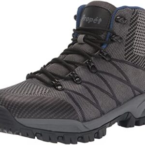 Propét mens Traverse Hiking Boot,Grey/Black,11.5 Wide US