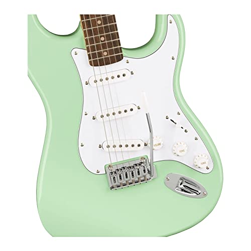 Squier Affinity Series FSR Stratocaster Electric Guitar, with 2-Year Warranty, Surf Green, Laurel Fingerboard