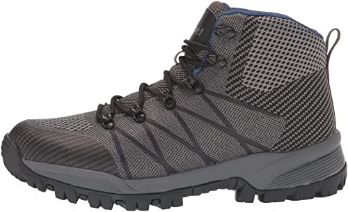 Propét mens Traverse Hiking Boot,Grey/Black,11.5 Wide US