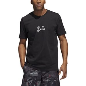 adidas men's dame dolla tee, black, medium