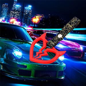 Devil Demon Broken Heart RED JDM TSURIKAWA Ring Subway Train Bus Handle Strap Charm Drift