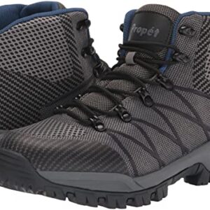 Propét mens Traverse Hiking Boot,Grey/Black,11.5 Wide US