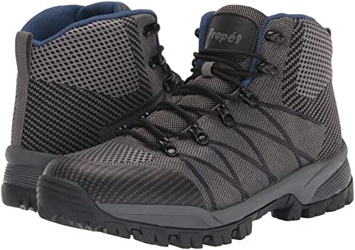 Propét mens Traverse Hiking Boot,Grey/Black,11.5 Wide US