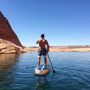 Inflatable Stand Up Paddle Board (6 Inches Thick), ISUP Package W/Premium SUP Accessories & Backpack, Non-Slip Deck,Fins, Adjustable Paddle, Leash, Hand Pump,Standing Boat for Youth & Adult