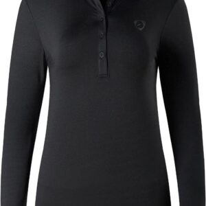 Sportides Women's Sport Long Sleeve Golf Tennis T-Shirt SWT326 Black L