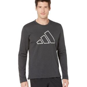 adidas Men's Icon 3 Bar Training Crew, Black, Large