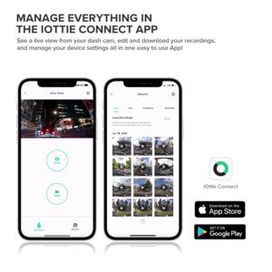 iOttie Aivo View Smart Dash Cam | Works with Alexa Voice Assistant | 1600p HD Resolution | Mobile App Support | Collision Detection | Loop Recording | GPS Tracking | Micro SD Card (Not Included!)