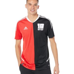 adidas Men's Messi Jersey, Black/Vivid Red, Large