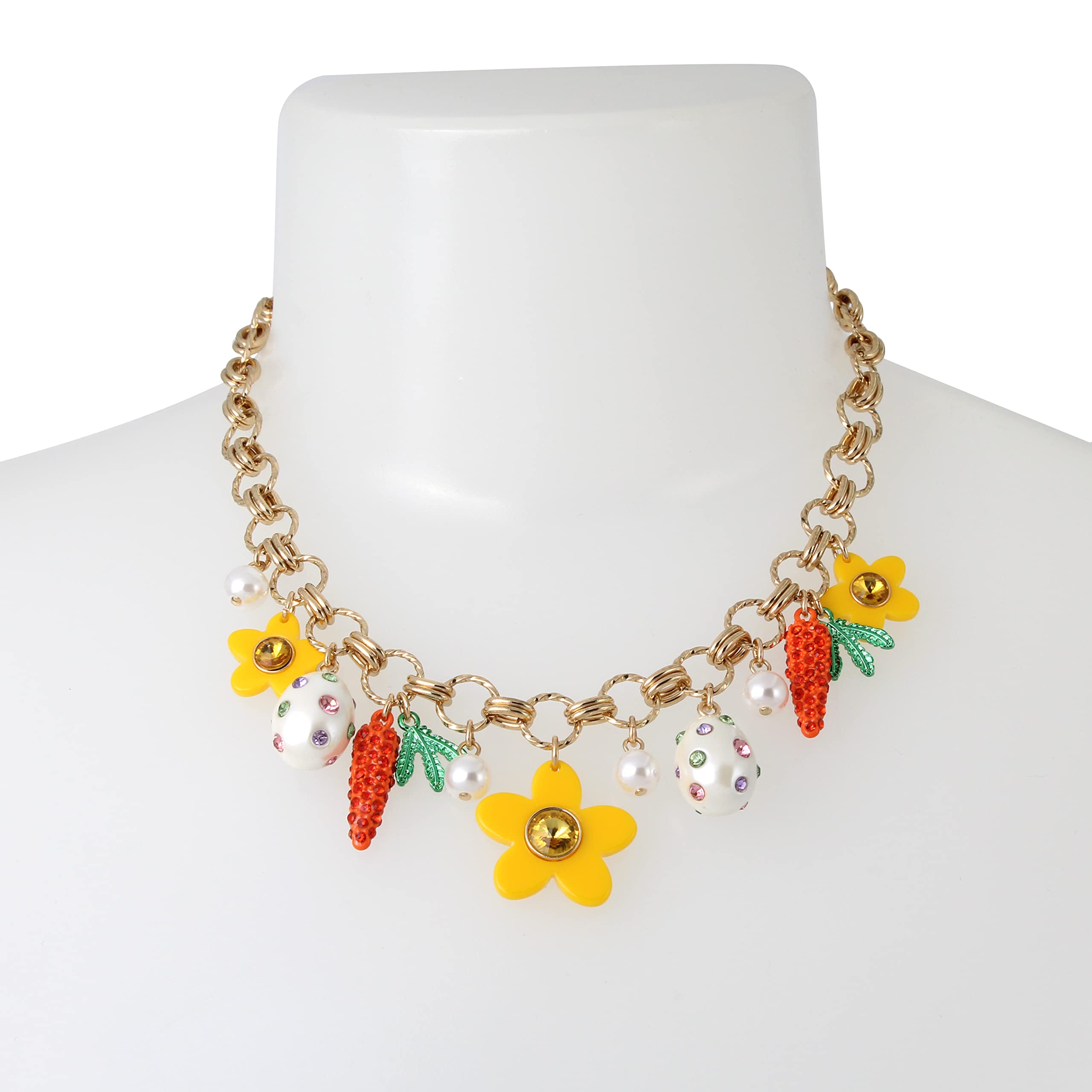 Betsey Johnson Spring Charm Necklace