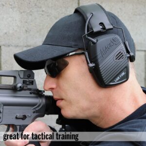 Mack's Live Fire Stealth Electronic Shooting Earmuffs for Hunting, Tactical, Target, Skeet and Trap Shooting