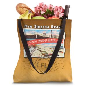 New Smyrna Beach Florida FL Large Letter Postcard Postmarked Tote Bag