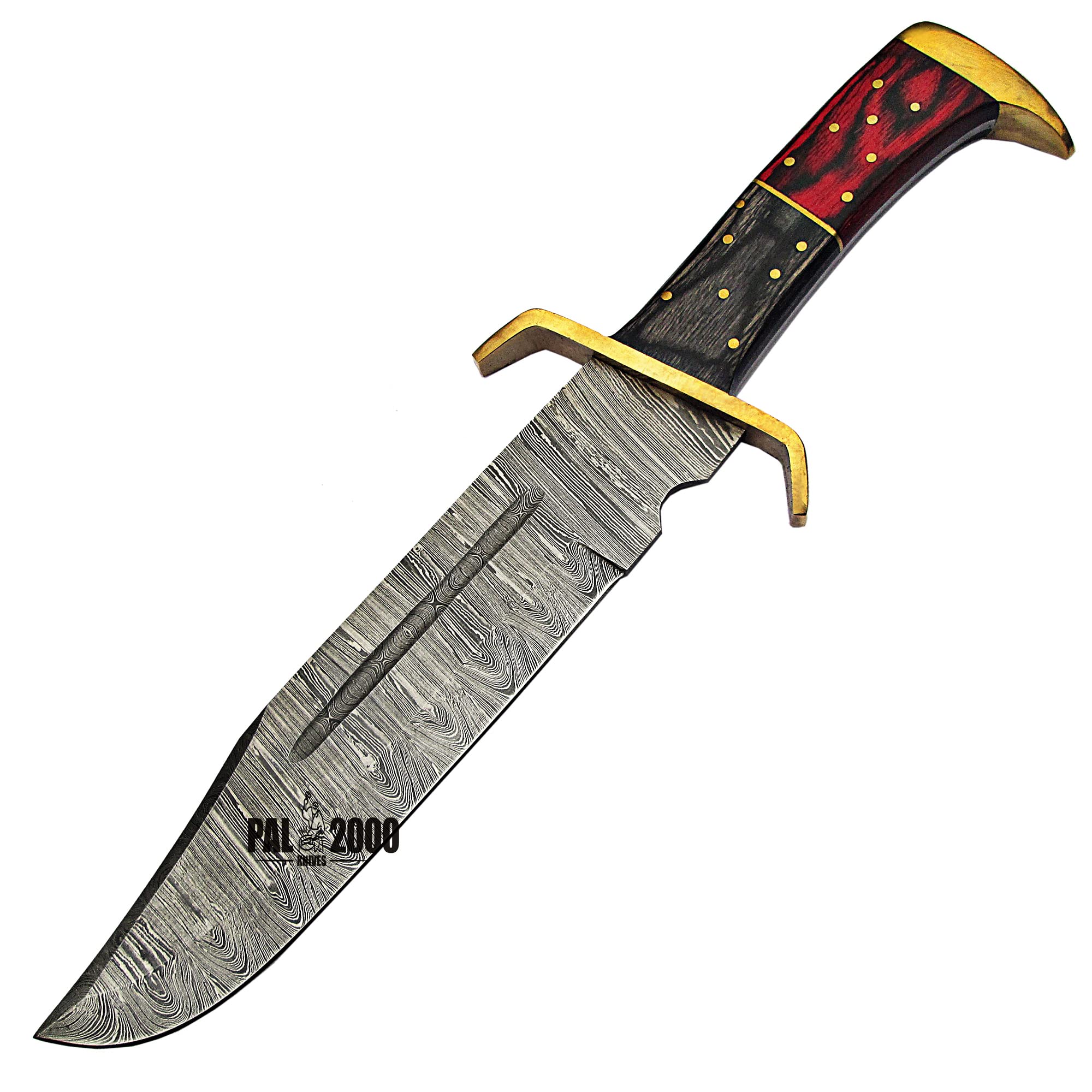 HUN-4012 Handmade damascus Steel Hunting Knife With Sheath