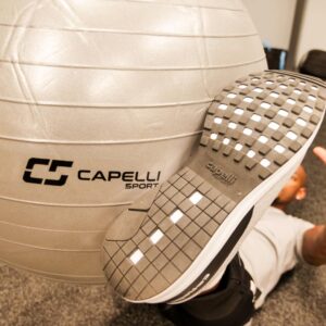 Capelli Sport Exercise Ball for Yoga, Balance Ball, Pilates, Anti Burst Slip Resistant, Quick Pump, Silver, 65 cm, Large (CSEF-1019)