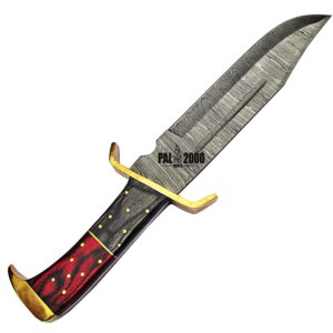 HUN-4012 Handmade damascus Steel Hunting Knife With Sheath