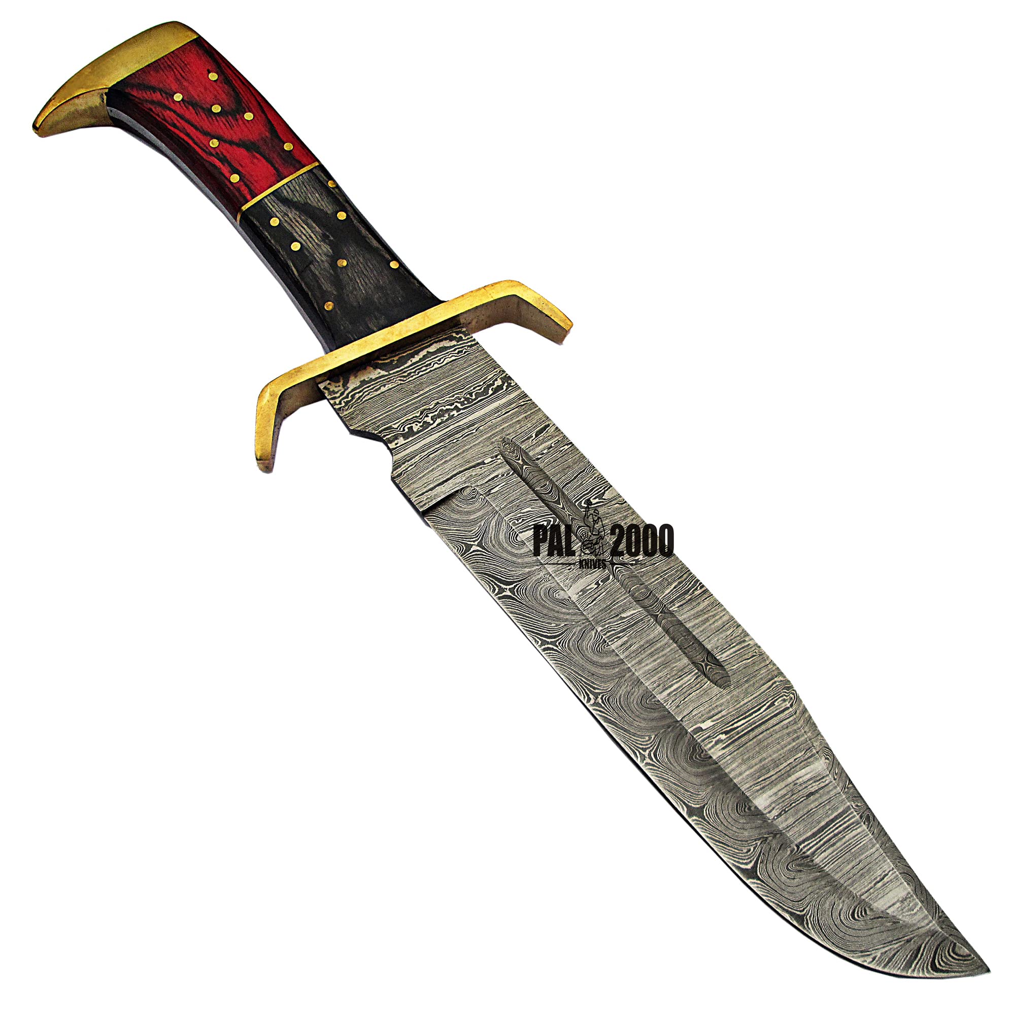 HUN-4012 Handmade damascus Steel Hunting Knife With Sheath