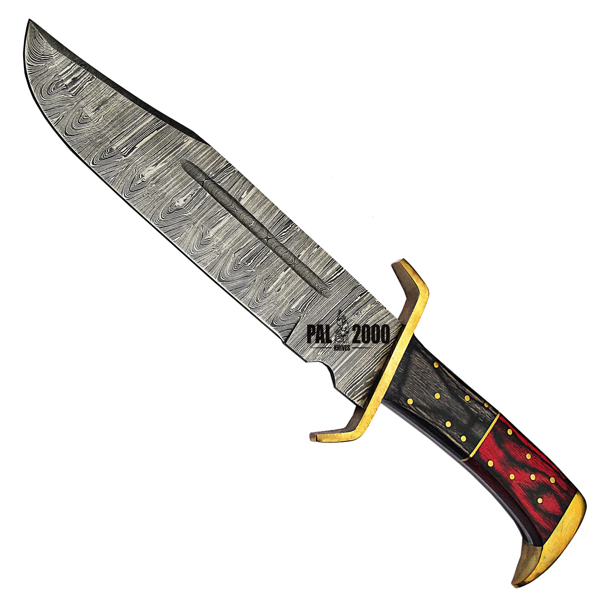 HUN-4012 Handmade damascus Steel Hunting Knife With Sheath