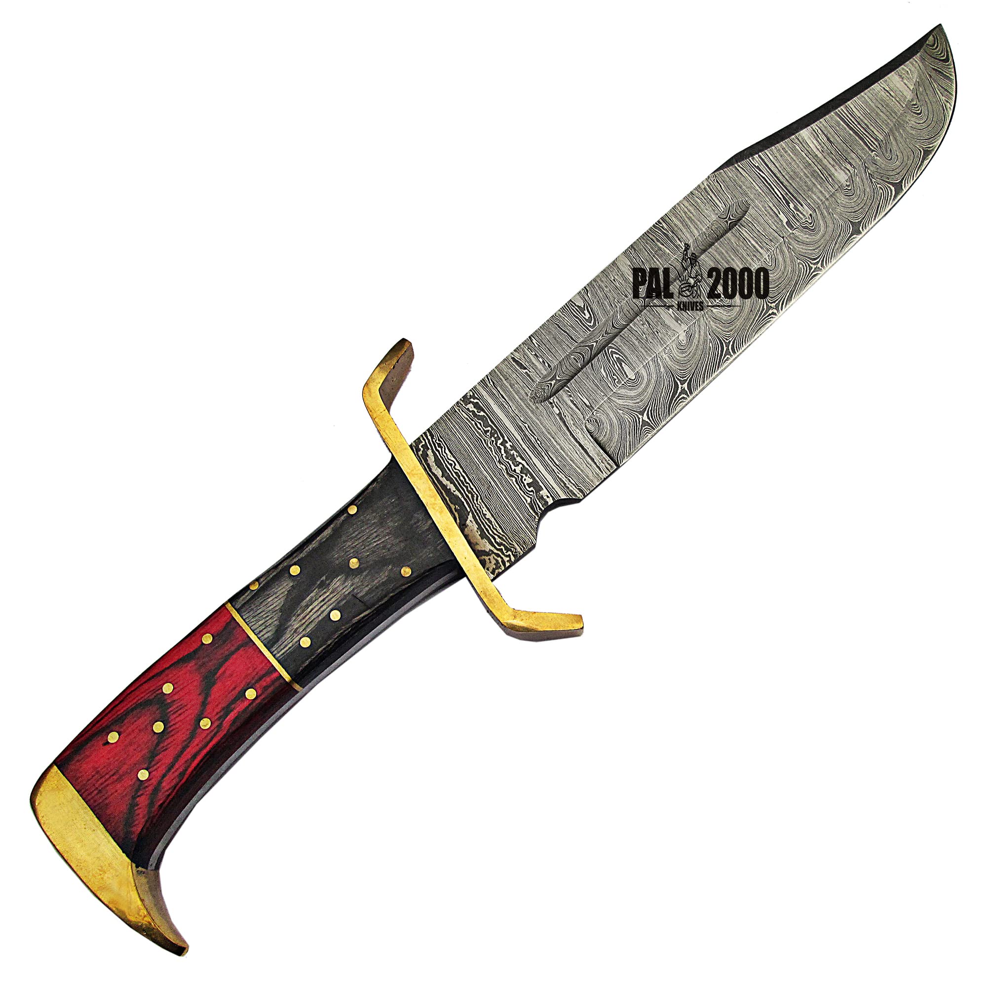 HUN-4012 Handmade damascus Steel Hunting Knife With Sheath