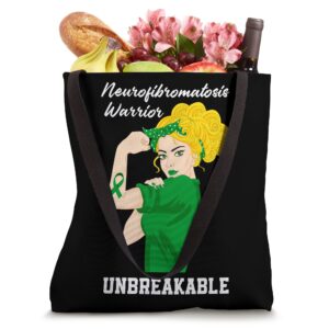 Neurofibromatosis Warrior Unbreakable Neurofibromatosis Tote Bag