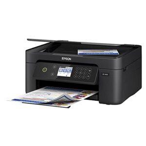 Epson Expression Home XP-4105 Wireless Small-in-One Color Inkjet Printer, White - Print Copy Scan - 2.4" Color LCD, 10 ppm, 5760 x 1440 dpi, Hi-Speed USB, Auto 2-Sided Printing, Voice Activated