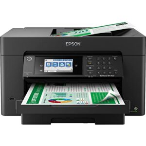 Epson EcoTank ET-4800 Wireless All-in-One Supertank Color Inkjet Printer, White - Print Copy Scan Fax - 10.0 ppm, 5760 x 1440 dpi, 8.5" x 14", Voice Activated, 30-Sheet ADF, Ethernet