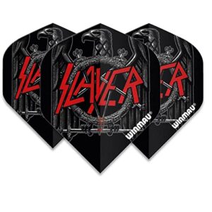 Winmau Slayer Rock Legends 100 Micron Strong Standard Dart Flights (3 Sets - 9 Flights)