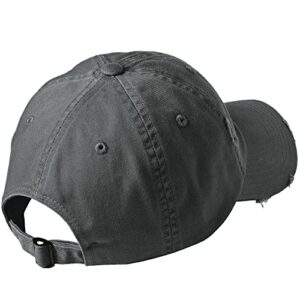 Born of Water Scuba Dive Flag Distressed Hat: Mens Low Profile Hat - Gray