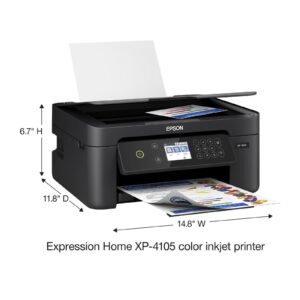 Epson EcoTank ET-4800 Wireless All-in-One Supertank Color Inkjet Printer, White - Print Copy Scan Fax - 10.0 ppm, 5760 x 1440 dpi, 8.5" x 14", 30-Sheet ADF, Ethernet