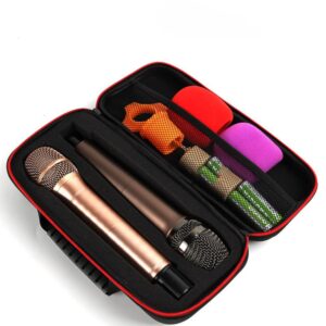 Microphone Storage Box Case Shockproof Waterproof Carry Bag for Outdoor