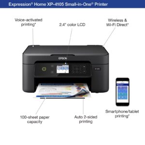 Epson EcoTank ET-4800 Wireless All-in-One Supertank Color Inkjet Printer, White - Print Copy Scan Fax - 10.0 ppm, 5760 x 1440 dpi, 8.5" x 14", 30-Sheet ADF, Ethernet