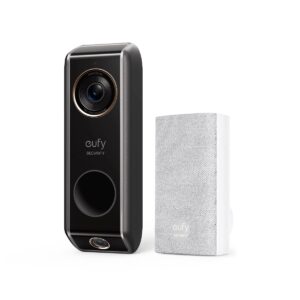 eufy Security Video Doorbell (Wired) S330 with Chime, Dual Cam, Delivery Guard, Security Camera, 2K with HDR, No Monthly Fee, 16-24V, 30VA, homebase NOT Supported, Motion Only Alert