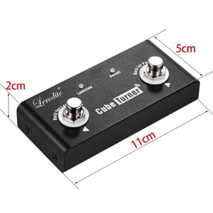 Lerodite Page Pedal Turner, External Pedal Controller,Music Score Control the Turning Function Page Up Page Down for Guitar Effect Pedal,Tablet,Mobile Phone