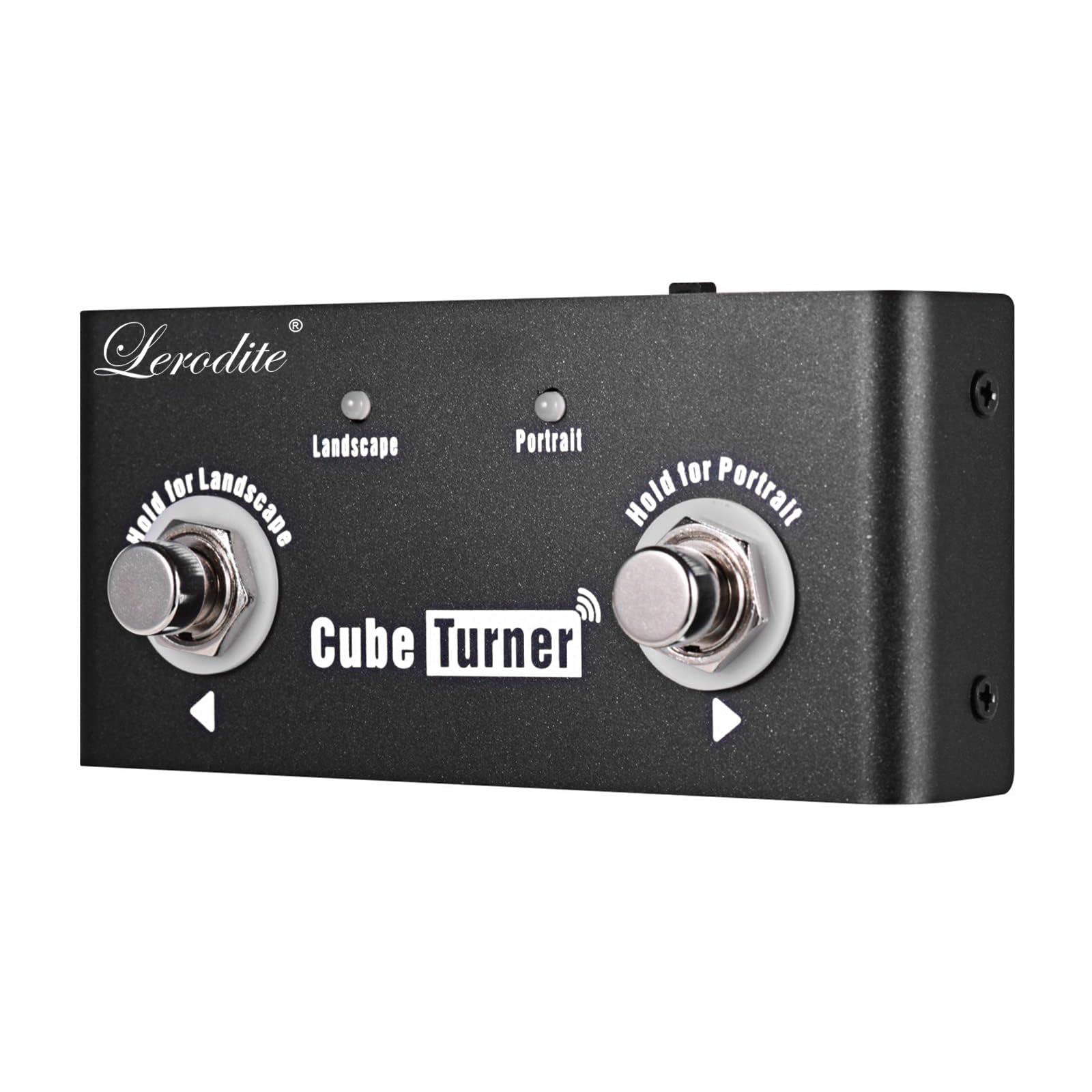 Lerodite Page Pedal Turner, External Pedal Controller,Music Score Control the Turning Function Page Up Page Down for Guitar Effect Pedal,Tablet,Mobile Phone