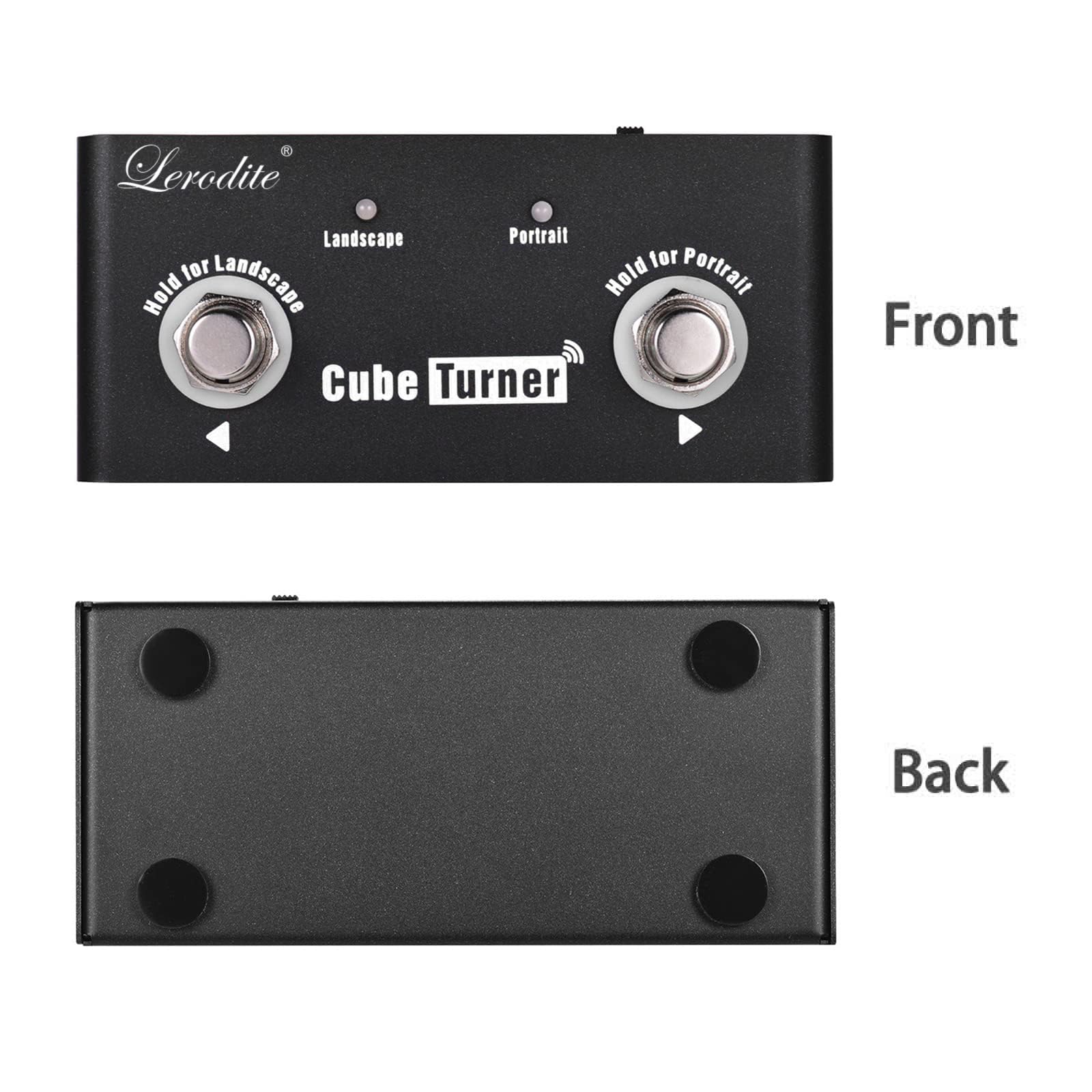 Lerodite Page Pedal Turner, External Pedal Controller,Music Score Control the Turning Function Page Up Page Down for Guitar Effect Pedal,Tablet,Mobile Phone