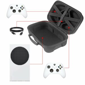 ZLiT Hard Waterproof Protective Storage Bag Carrying Case for Game Console and Gamepad