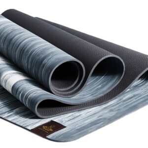 Heathyoga Rubber Non Slip Unbeatable Wet-Grip ProGrip, Double-Sided High Density Hot Yoga Mat, 72”X 24” for Hot Yoga, Ashtanga, Bikram