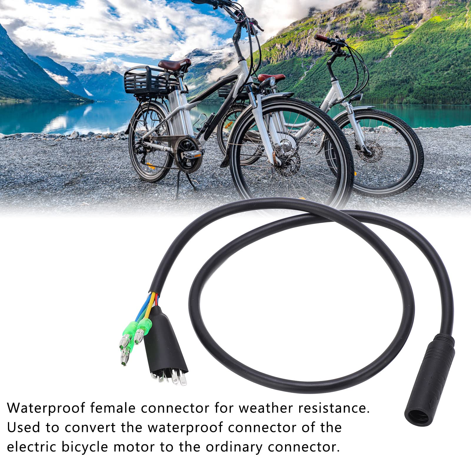 OUKENS 9 Pin Conversion Line, Electric Bicycle Modification Accessories, Motor Convert Extension Cable, Ebike Conversion Kit Electric Bike Conversion Kit