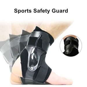 robots master Ankle Protector Sport Ankle Support Brace Sprains Injury Wrap Foot Guard Elastic Achilles Tendon Splint Strap Enkel Brace Soccer (Size : M)