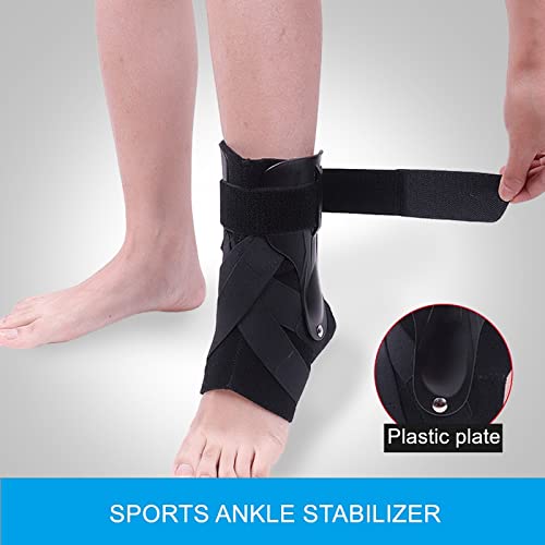 robots master 1pcs Ankle Support Fixed Ankle Brace Protector Fitness Basketball Sport Foot Guard Sprains Injury Wrap Orthosis Stabilizer (Size : Large)