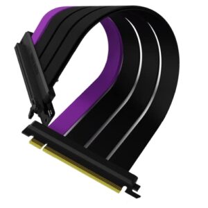 Cooler Master MasterAccessory Riser Cable PCIe 4.0 x16 300mm Black, PCIe 4.0 Compatible, EMI Shielded 30 AWG, Protective ABS Casing for Graphics Card (MCA-U000C-KPCI40-300)