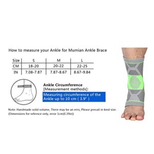 1 Pair Sports Ankle Support Elastic Compression Sleeve Guard for Injury Recovery Joint Pain Tendon Plantar Fasciitis Foot Socks (Size : Small)