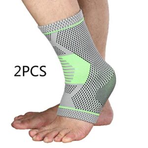 1 Pair Sports Ankle Support Elastic Compression Sleeve Guard for Injury Recovery Joint Pain Tendon Plantar Fasciitis Foot Socks (Size : S)