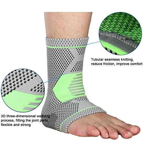 1 Pair Sports Ankle Support Elastic Compression Sleeve Guard for Injury Recovery Joint Pain Tendon Plantar Fasciitis Foot Socks (Size : Small)